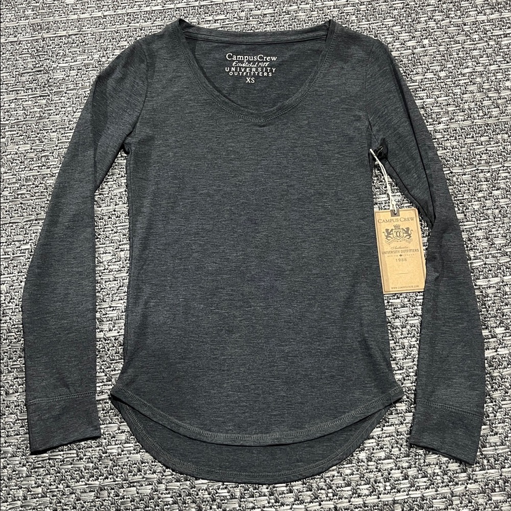 Campus Crew | Long Sleeved Grey Shirt